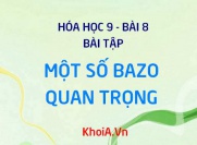 Bài tập về Natri hidroxit NaOH và Canxi hidroxit Ca(OH)2 - Hóa 9 bài 8
